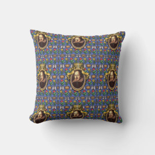 William Shakespeare Throw Pillow