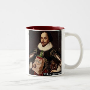 William Shakespeare Two-Tone Coffee Mug