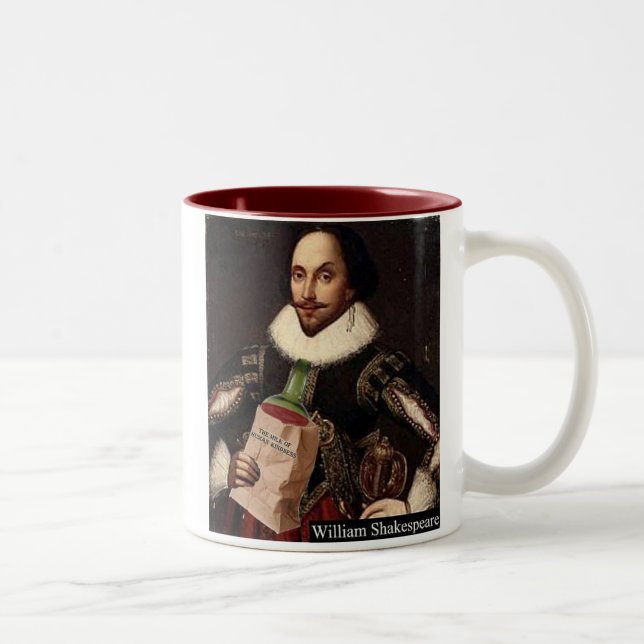 William Shakespeare Two-Tone Coffee Mug (Right)