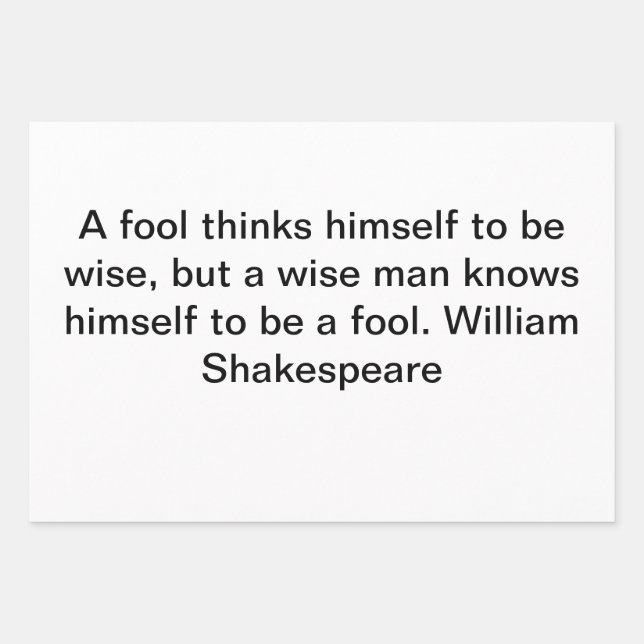 William Shakespeare Wrapping Paper (Front)