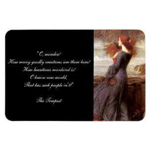 William Shakespeare's The Tempest Quote Magnet
