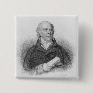 William Sharp, engraved by J. Thomson 2 Inch Square Button