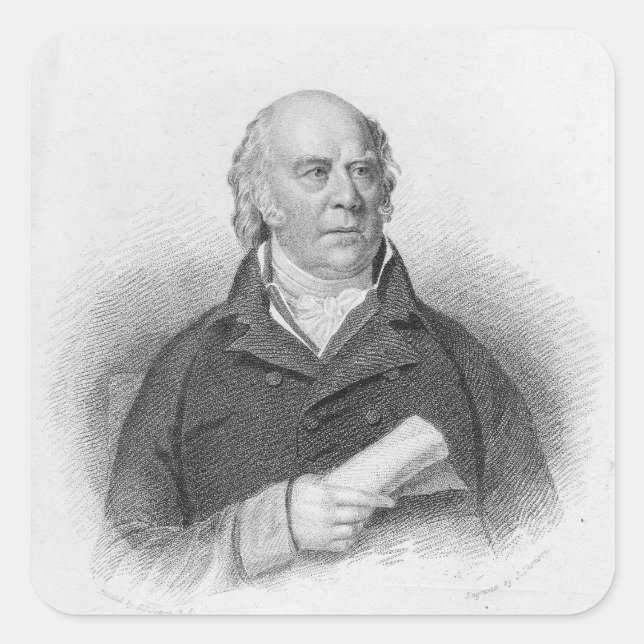 William Sharp, engraved by J. Thomson Square Sticker (Front)