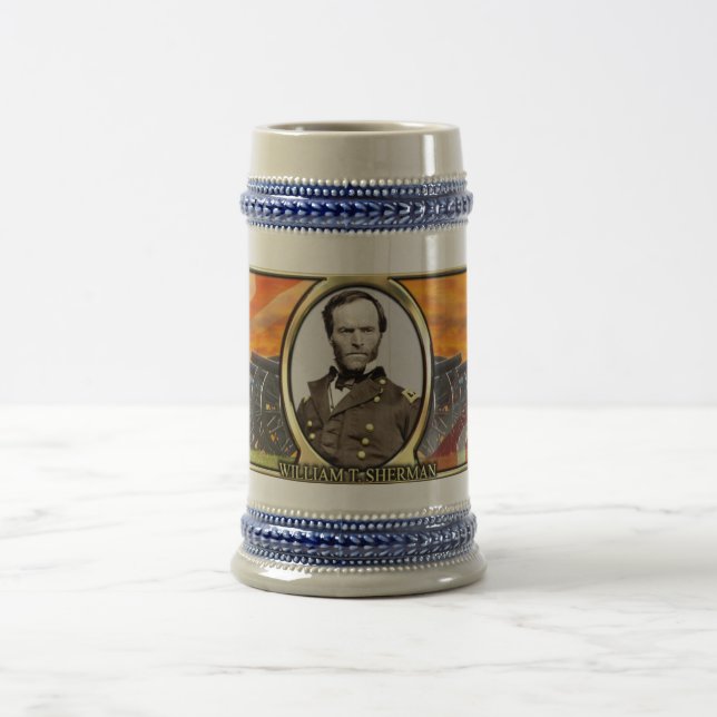 William T. Sherman Civil War Stein (Center)