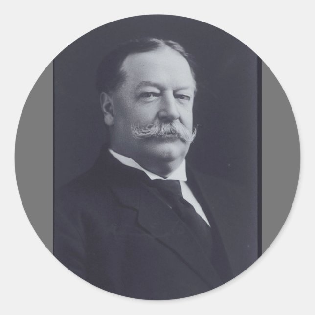 William Taft Classic Round Sticker (Front)