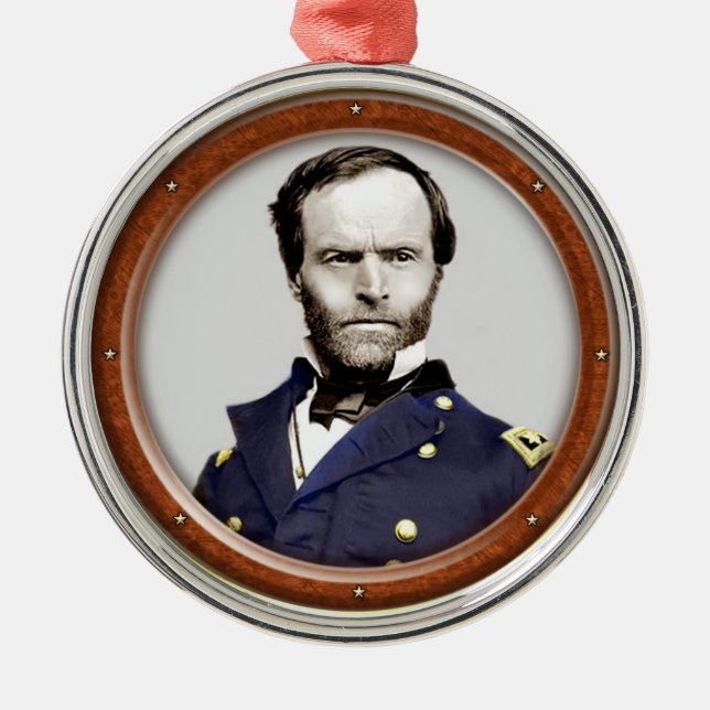 William Tecumseh Sherman Metal Ornament (Front)