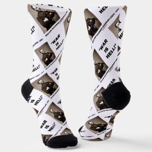William Tecumseh Sherman War Is Hell Quote Socks