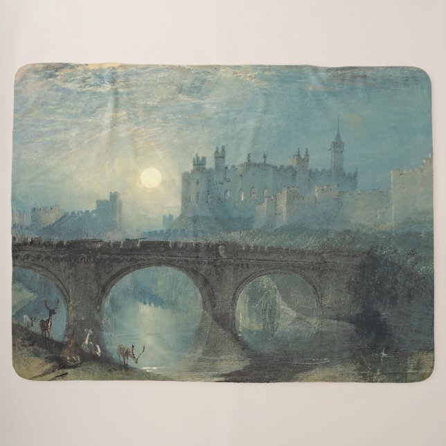 William Turner Alnwick Castle  Sherpa Blanket (Front (Horizontal))