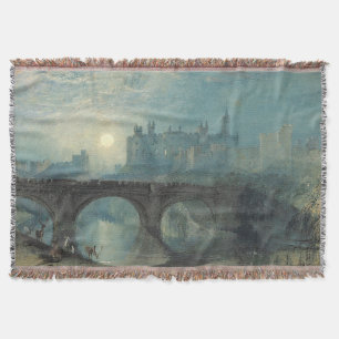 William Turner Alnwick Castle Throw Blanket