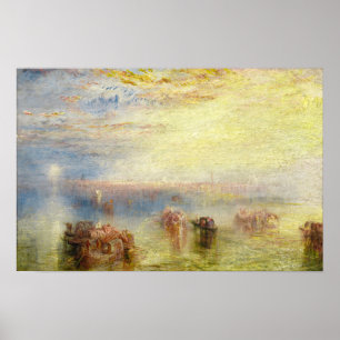 William Turner - Approach to Venice Poster
