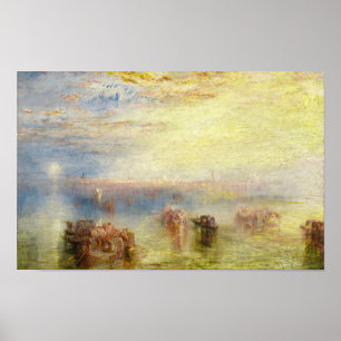 William Turner - Approach to Venice Poster