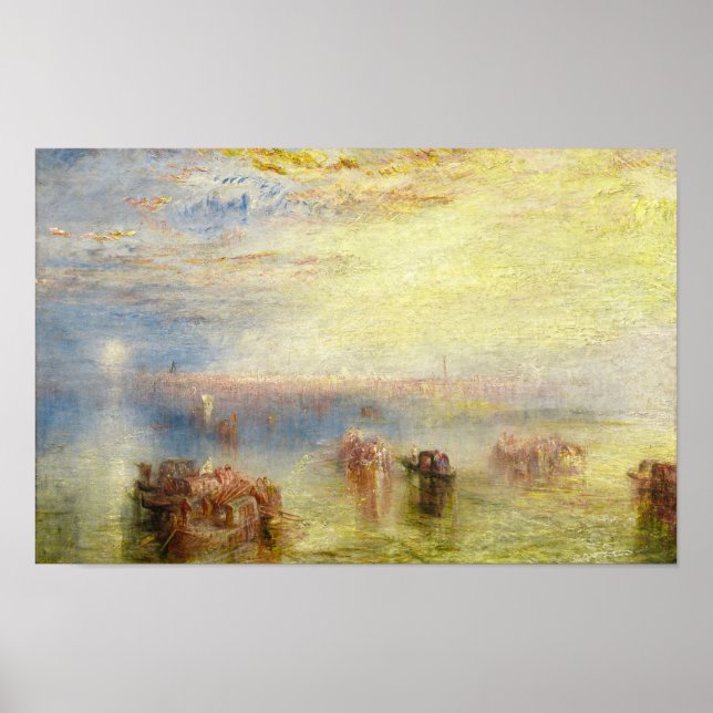 William Turner - Approach to Venice Poster (Front)