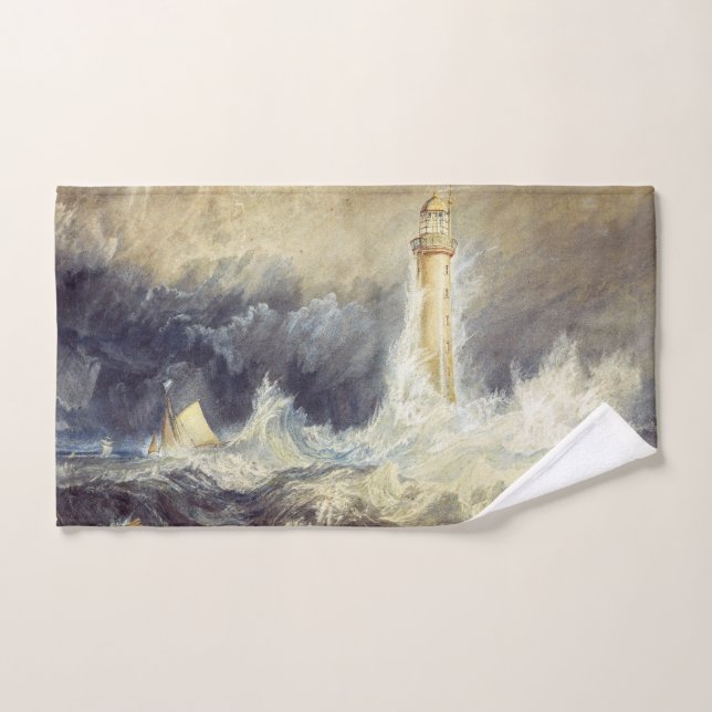 William Turner - Bell Rock Lighthouse Bath Towel Set (Hand Towel)