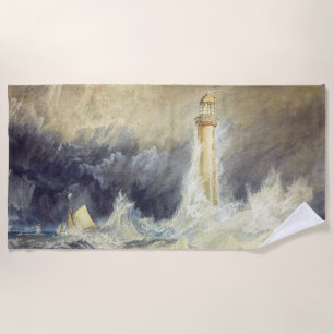William Turner - Bell Rock Lighthouse Beach Towel