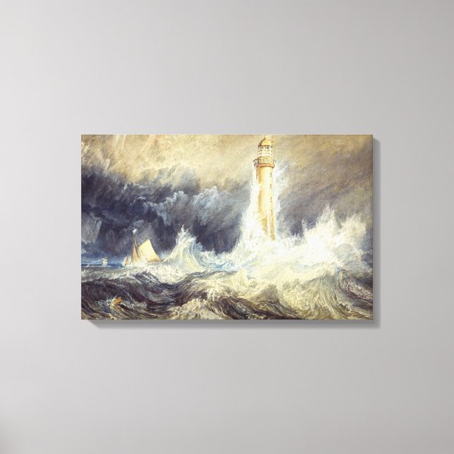 William Turner - Bell Rock Lighthouse Canvas Print (Front)