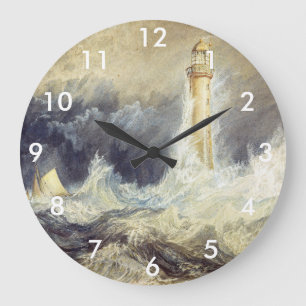 William Turner - Bell Rock Lighthouse Large Clock