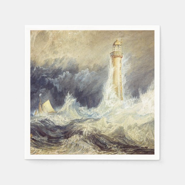 William Turner - Bell Rock Lighthouse Napkin (Front)
