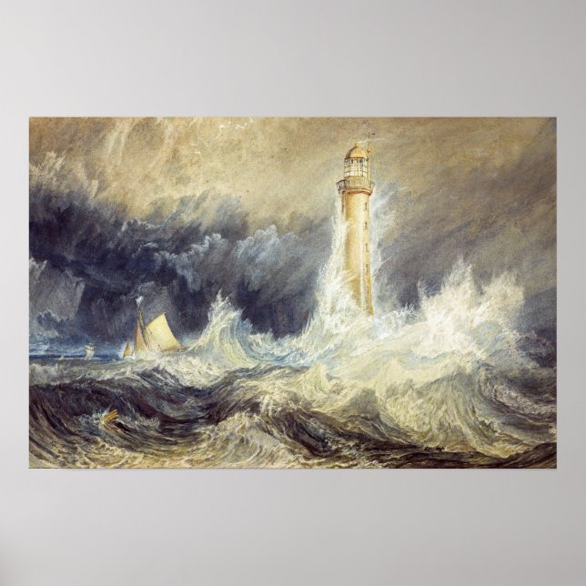 William Turner - Bell Rock Lighthouse Poster (Front)