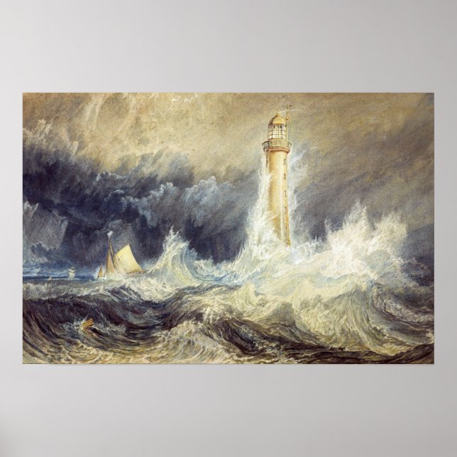 William Turner - Bell Rock Lighthouse Poster (Front)