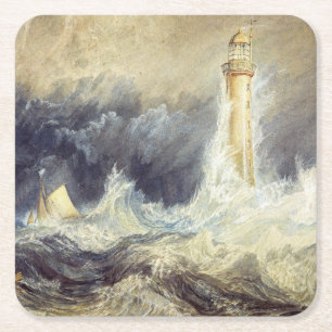 William Turner - Bell Rock Lighthouse Square Paper Coaster