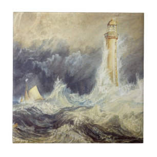 William Turner - Bell Rock Lighthouse Tile