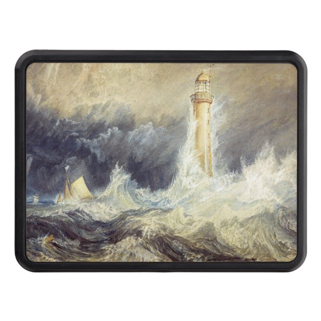 William Turner - Bell Rock Lighthouse Trailer Hitch Cover (Front)
