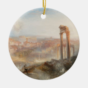 William Turner British - Modern Rome-Campo Vaccino Ceramic Ornament