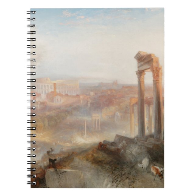William Turner British - Modern Rome-Campo Vaccino Notebook (Front)