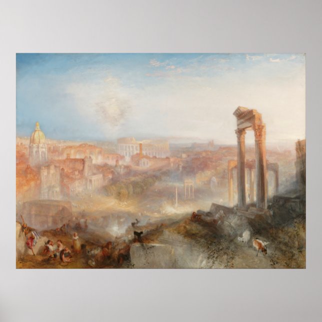 William Turner British - Modern Rome-Campo Vaccino Poster (Front)