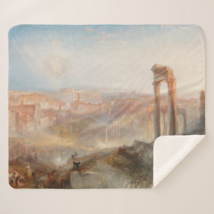 William Turner British - Modern Rome-Campo Vaccino Sherpa Blanket