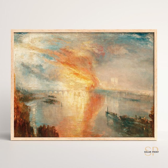 William Turner Burning Of The Houses Parliament Poster (Creator Uploaded)