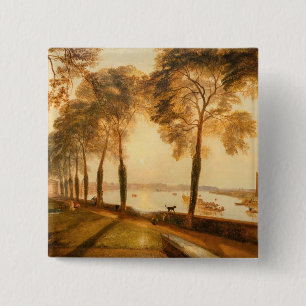 William Turner - Mortlake Terrace 2 Inch Square Button