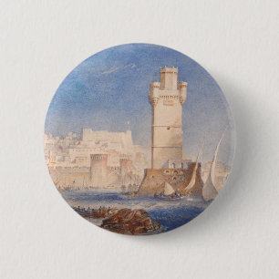William Turner Rhodes 2 Inch Round Button