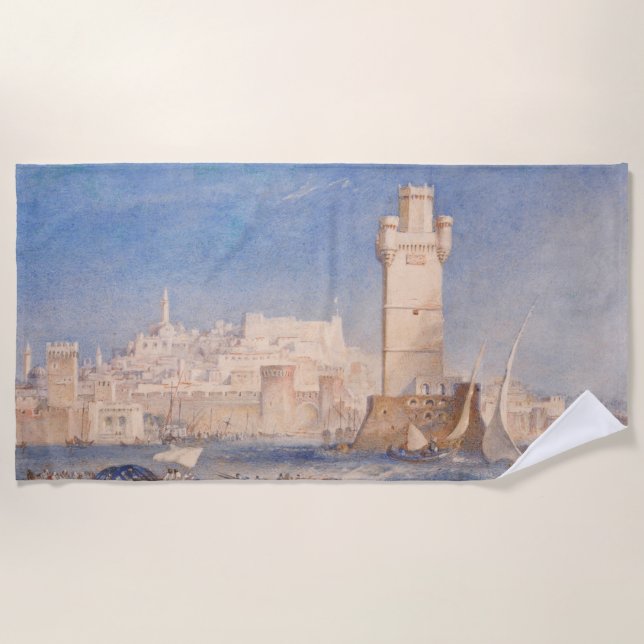 William Turner Rhodes Beach Towel (Front)