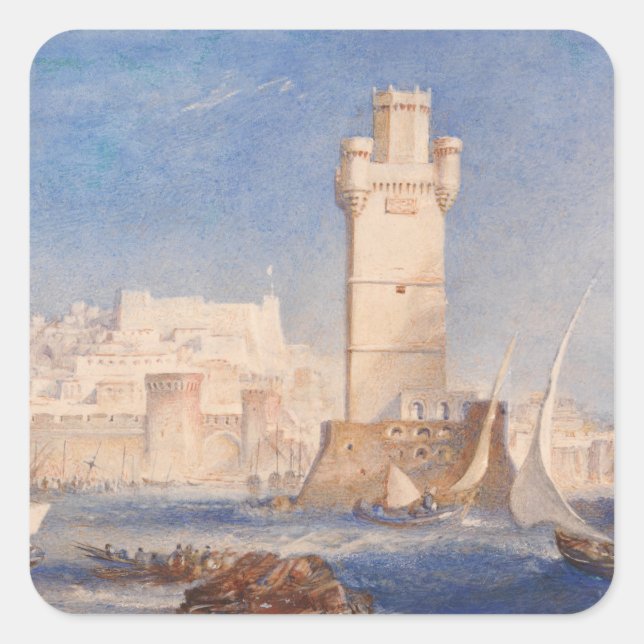 William Turner Rhodes Square Sticker (Front)
