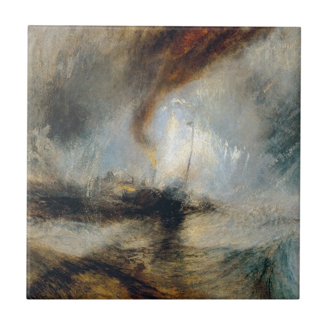 William Turner - Snow Storm Tile (Front)