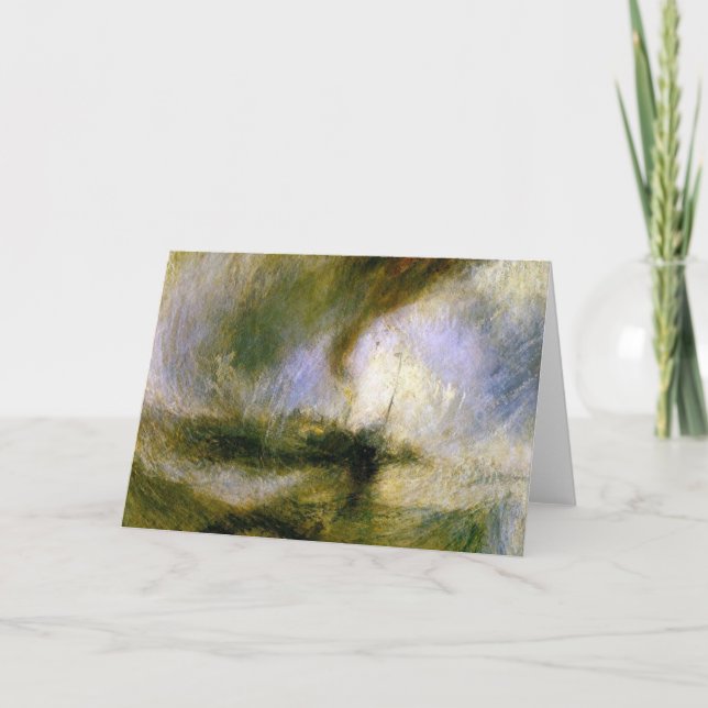 william turner - snowstorm card (Front)