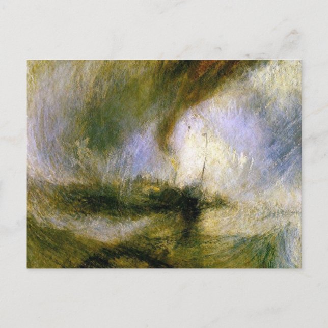william turner - snowstorm postcard (Front)