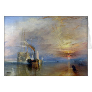 William Turner : Temeraire a tiré avec effort pou