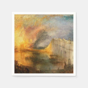 William Turner - The Burning of the Parliament Napkin
