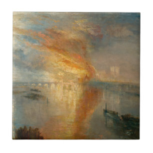 William Turner - The Burning of the Parliament Tile