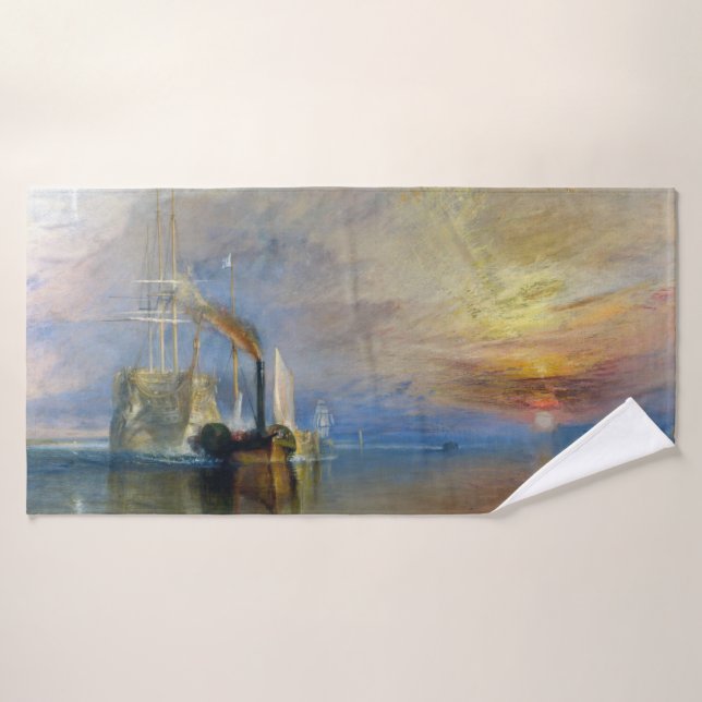 William Turner - The Fighting Temeraire Bath Towel Set (Bath Towel)