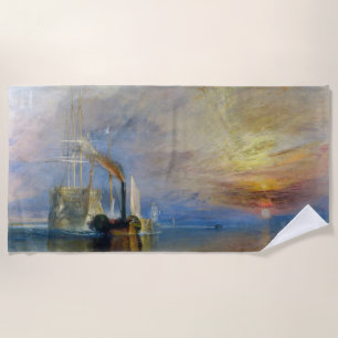 William Turner - The Fighting Temeraire Beach Towel
