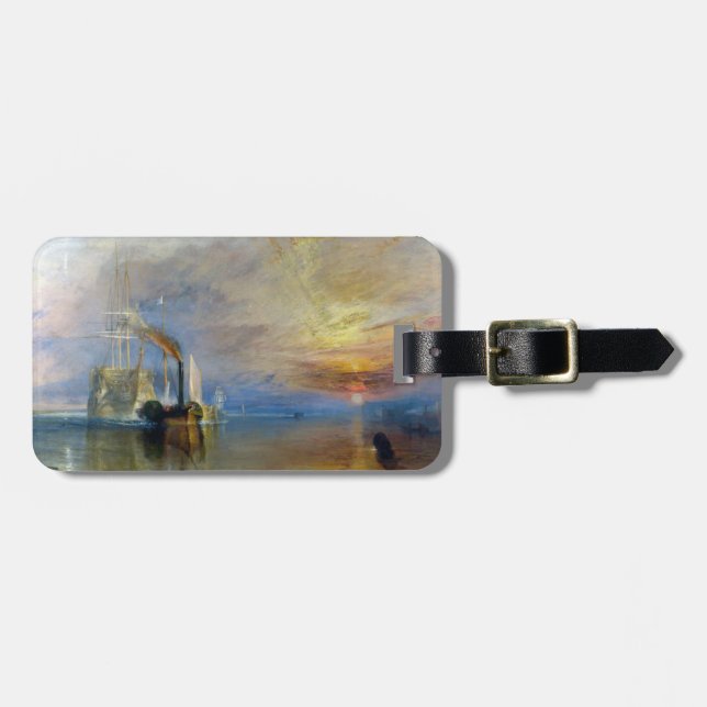 William Turner - The Fighting Temeraire Luggage Tag (Front Horizontal)
