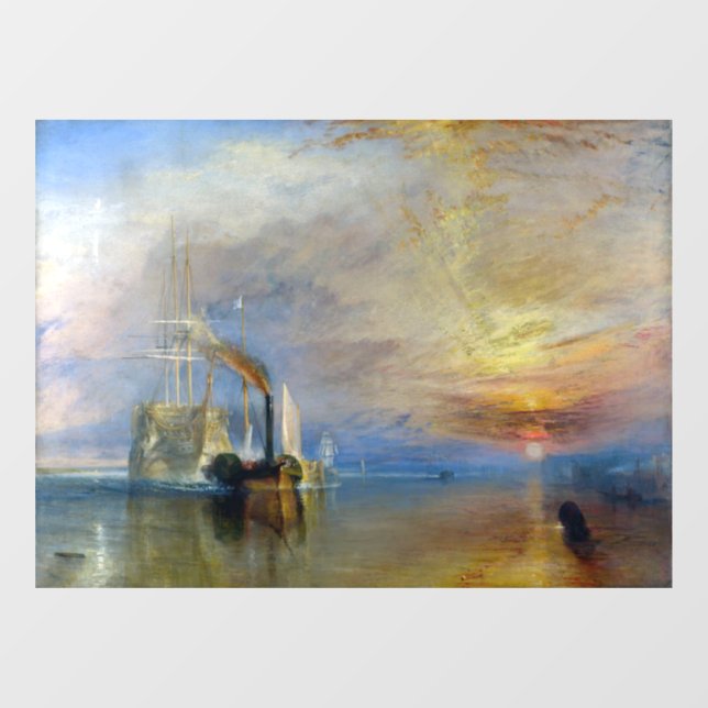 William Turner - The Fighting Temeraire Window Cling (Sheet)