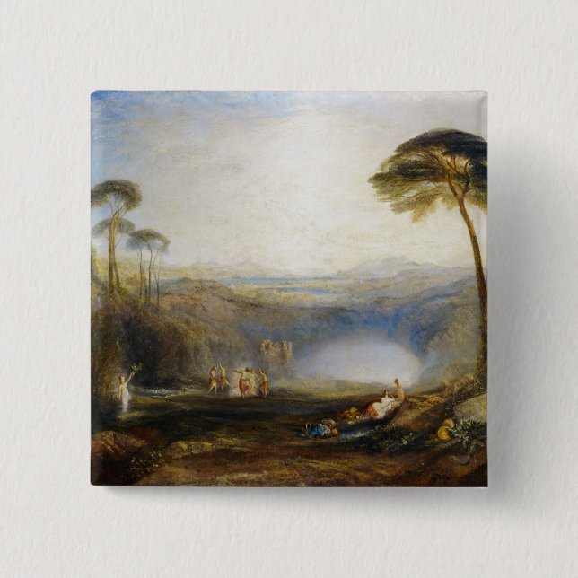 William Turner - The Golden Bough 2 Inch Square Button (Front)