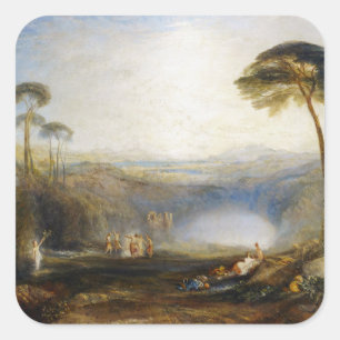 William Turner - The Golden Bough Square Sticker