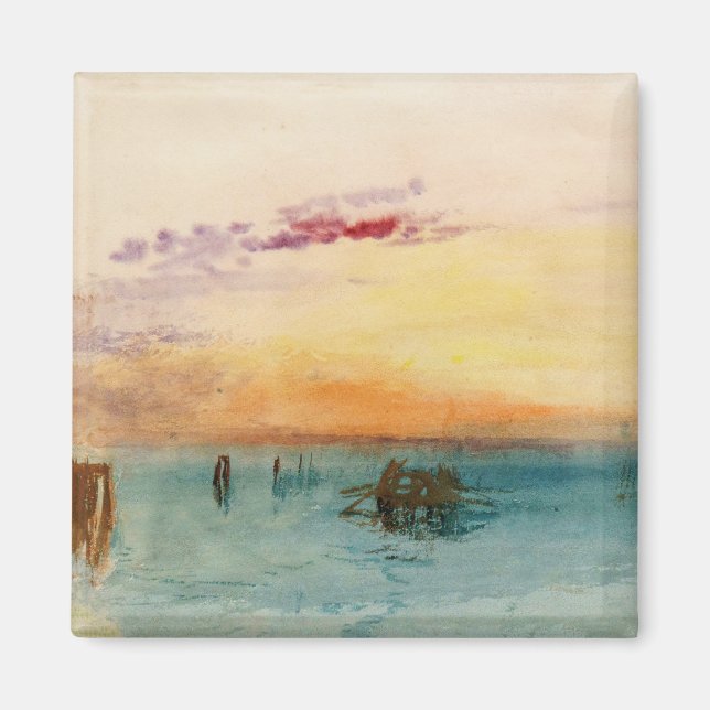 William Turner - The Lagoon near Venice at Sunset Magnet (Front)