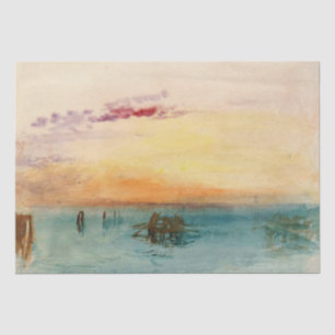 William Turner - The Lagoon near Venice at Sunset Tissue Paper