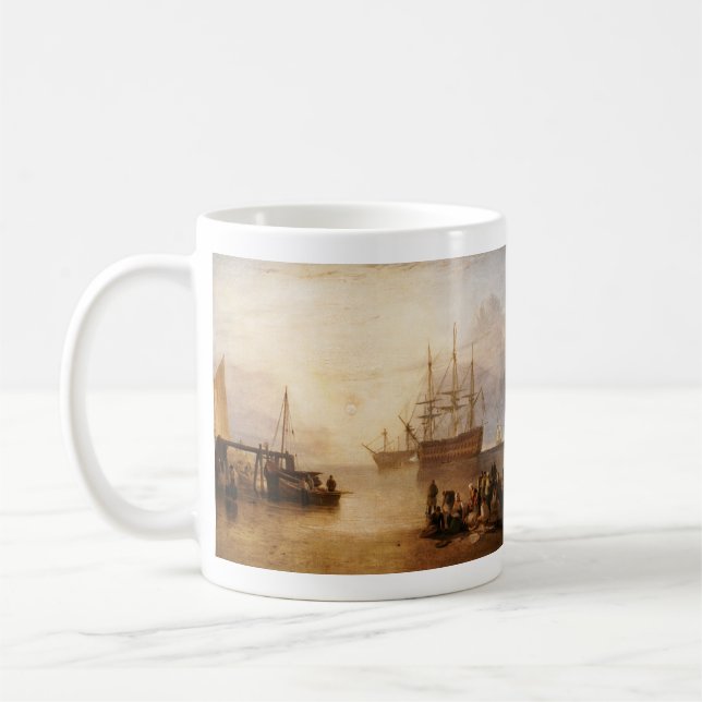 William Turner - The Sun Setting Through Vapour Coffee Mug (Left)